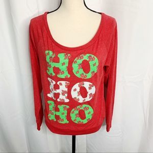 Fifth sun large red Christmas shirt ho ho ho